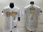 Los Angeles Dodgers #7 Julio Urias Number White 2022 All Star Stitched Flexbase Nike Jersey,baseball caps,new era cap wholesale,wholesale hats